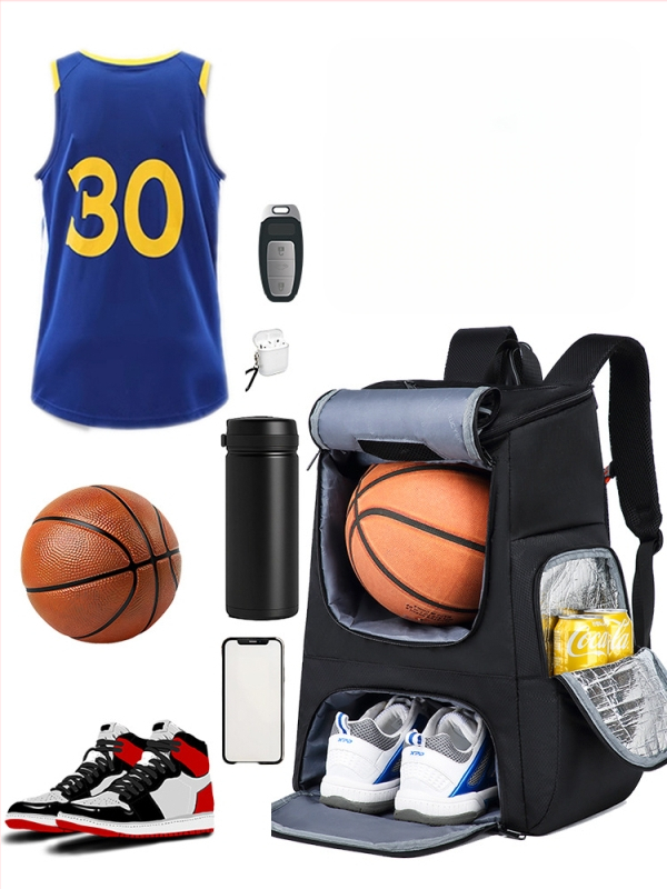 Piiriülene kuummüügis multifunktsionaalne korvpallikott, treeningkott, suure mahutavusega mugav seljakott, veekindel isolatsiooniga seljakott, vabaajakott