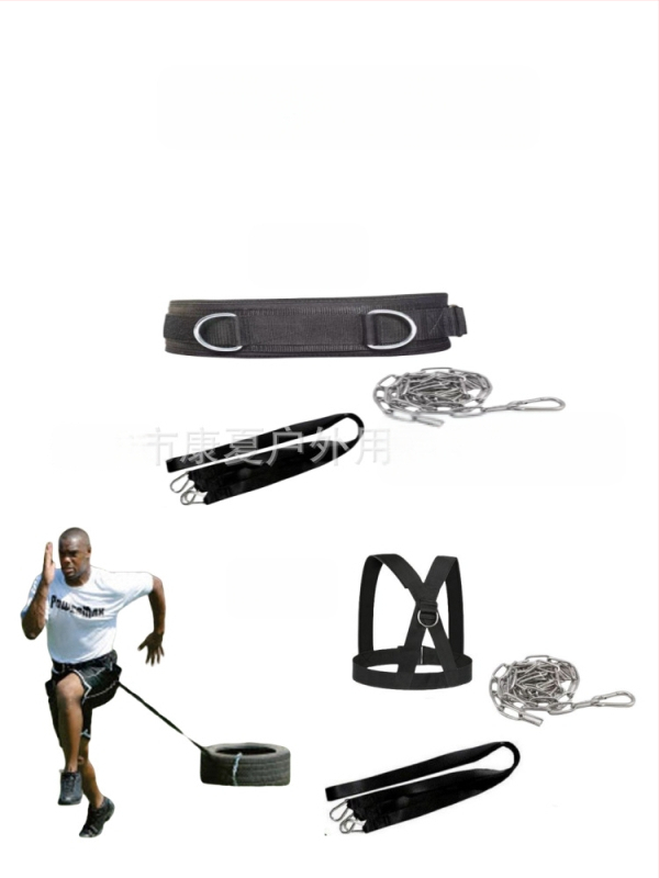 Kelguga kergejõustiku tõuke- ja tõmbekoormus plahvatusohtlik võimsuspere libisemiskindel kelgurihmaga vöö kodutreeningu varustus