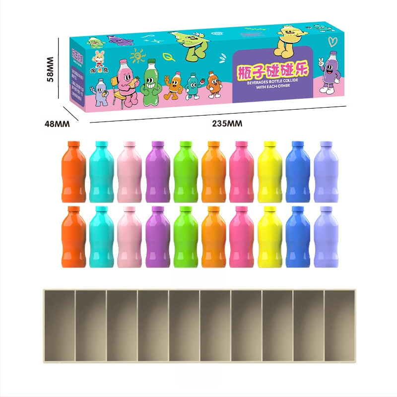 Забавна игра за отгатване на бутилки, детска игра за съвпадение на цветове и памет, образователна играчка за памет на мозъка