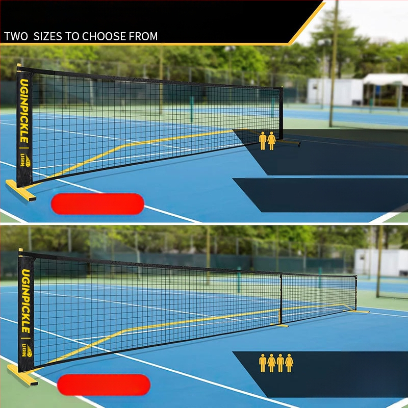 Nešiojamas „Pikleball“ tinklo stovas lauko teniso tinklams, skirtas vidaus ir lauko teniso tinklams