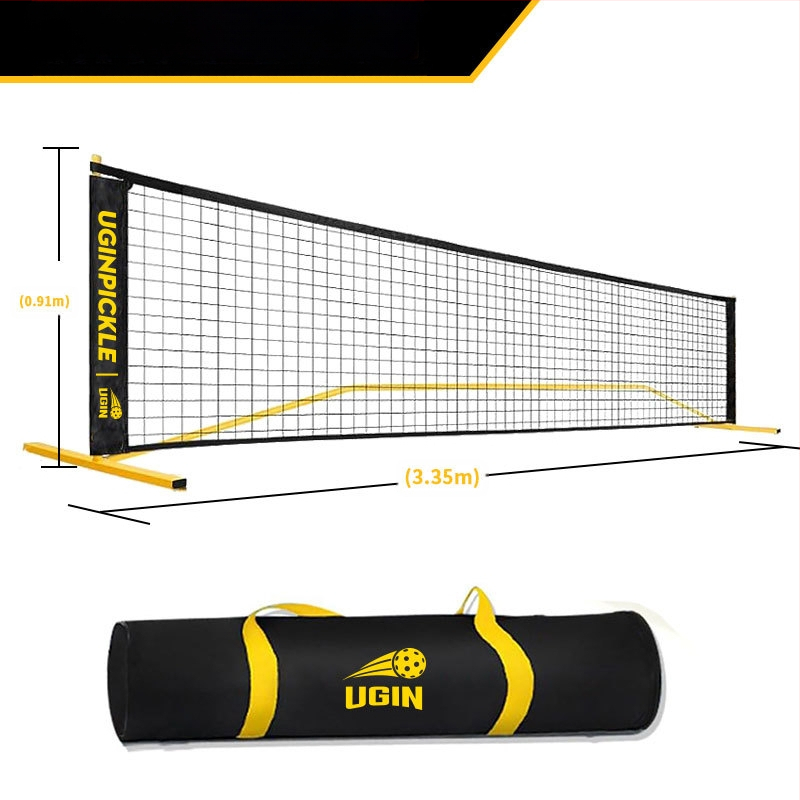 Nešiojamas „Pikleball“ tinklo stovas lauko teniso tinklams, skirtas vidaus ir lauko teniso tinklams