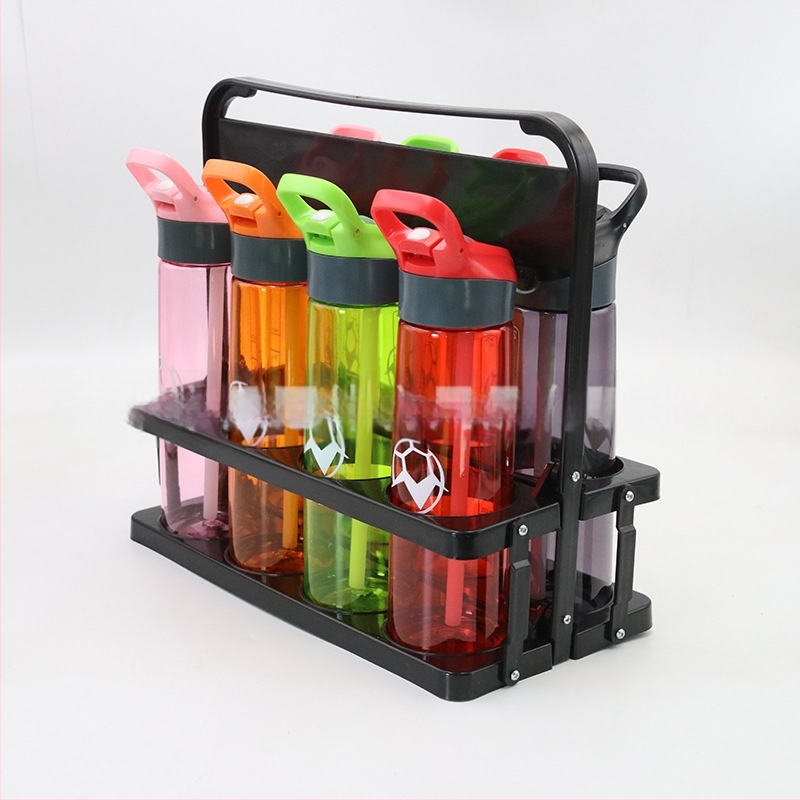 Мотивационен държач за бутилка с вода, държач за бутилка с вода за футболен треньор, държач за футболни чаши с вода, преносим държач за бутилка с вода, комплект от 8 държача за бутилка с вода