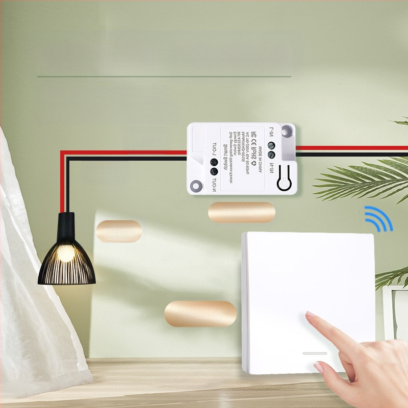 Savaime generuojantis belaidis jungiklis buitiniam vieno valdymo į dviejų valdymo daugiafunkciniam valdymui be laidų atsitiktinis be pastos be baterijų lengvas paspaudimas