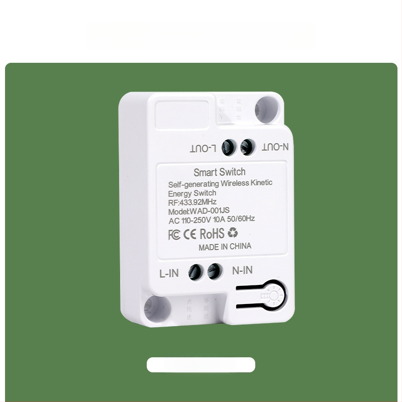 Savaime generuojantis belaidis jungiklis buitiniam vieno valdymo į dviejų valdymo daugiafunkciniam valdymui be laidų atsitiktinis be pastos be baterijų lengvas paspaudimas