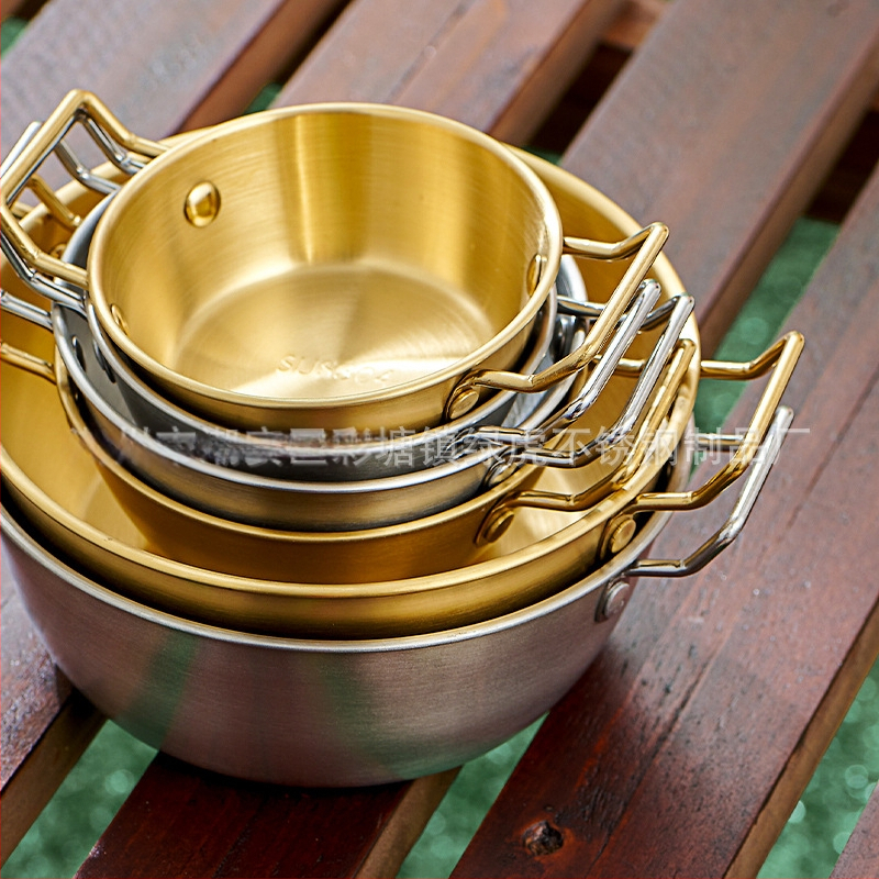 304 roostevabast terasest välistingimustes kasutatav lumekauss Korea draama samas stiilis riisiveinikauss käepidemega kimchi-kauss Korea riisiveinikauss