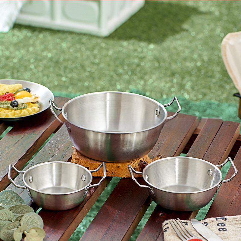 304 roostevabast terasest välistingimustes kasutatav lumekauss Korea draama samas stiilis riisiveinikauss käepidemega kimchi-kauss Korea riisiveinikauss