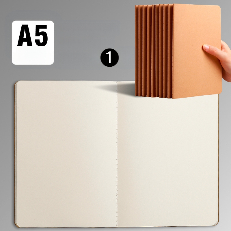 B5 lehmanahast kodutööde vihik A5 trükkimata musta kaardi märkmik horisontaalsete võrkudega tühi trükkimata lehmanahast raamatu hulgimüük
