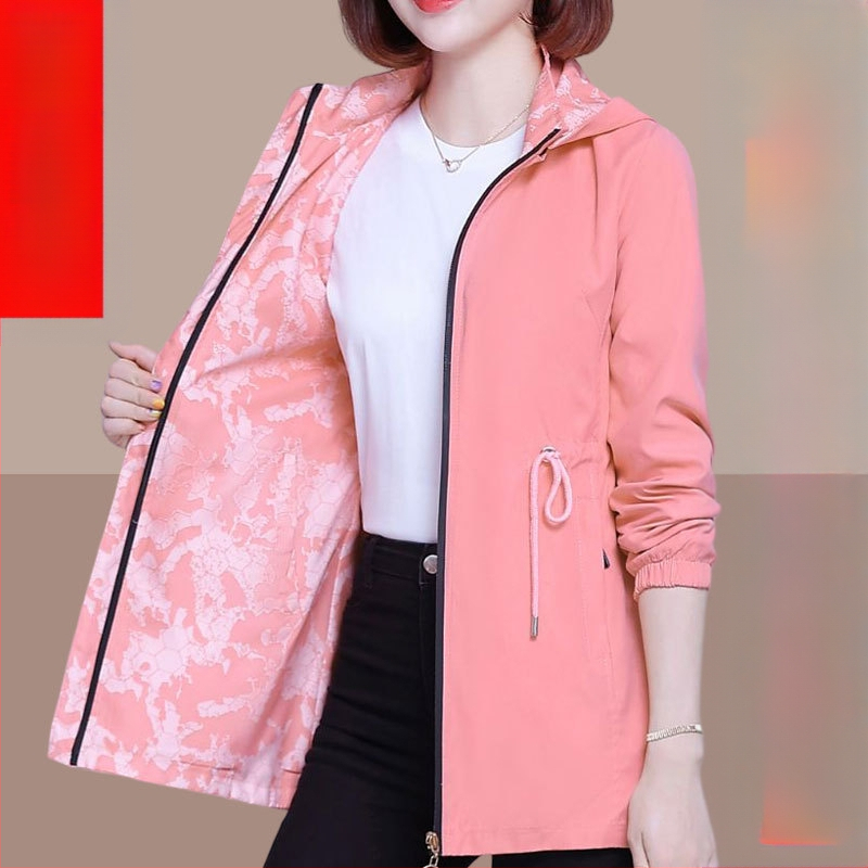 Naiste pikk kahepoolne Kagu-Aasia pluss-suuruses mantel, kevad- ja sügis 2025, hulgimüügis, piiriülene