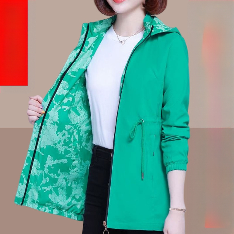 Naiste pikk kahepoolne Kagu-Aasia pluss-suuruses mantel, kevad- ja sügis 2025, hulgimüügis, piiriülene