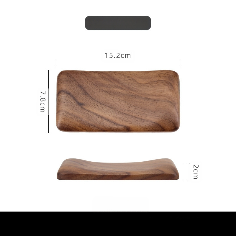 Klaviatuuri käetugi mustast pähklipuust täispuidust mehaaniline klaviatuuri käetugi puidust randmetugi hiiretugi kõrge randmepadi