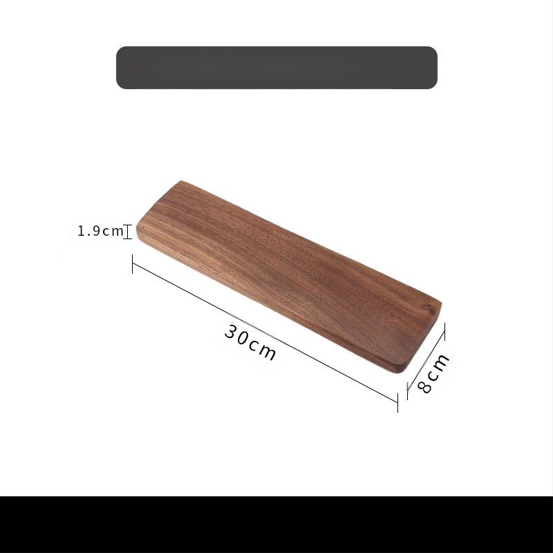 Klaviatuuri käetugi mustast pähklipuust täispuidust mehaaniline klaviatuuri käetugi puidust randmetugi hiiretugi kõrge randmepadi