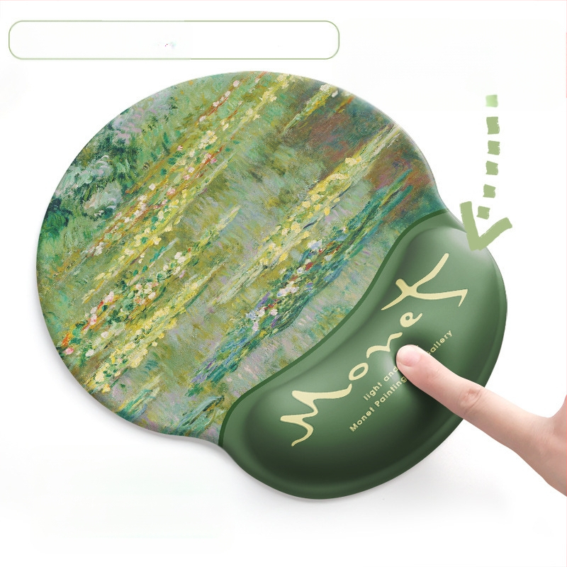 Monet õlimaali hiirematt Sleeping Lotus randmepadi käetugi klaviatuuripadi hiirematt meeste ja naiste randmepadi kontor