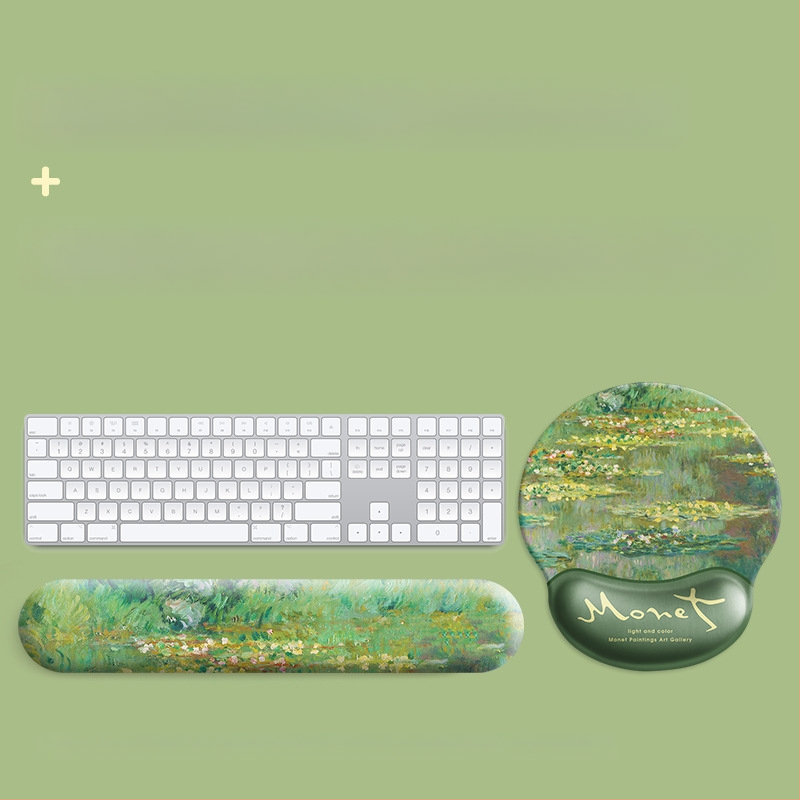 Monet õlimaali hiirematt Sleeping Lotus randmepadi käetugi klaviatuuripadi hiirematt meeste ja naiste randmepadi kontor