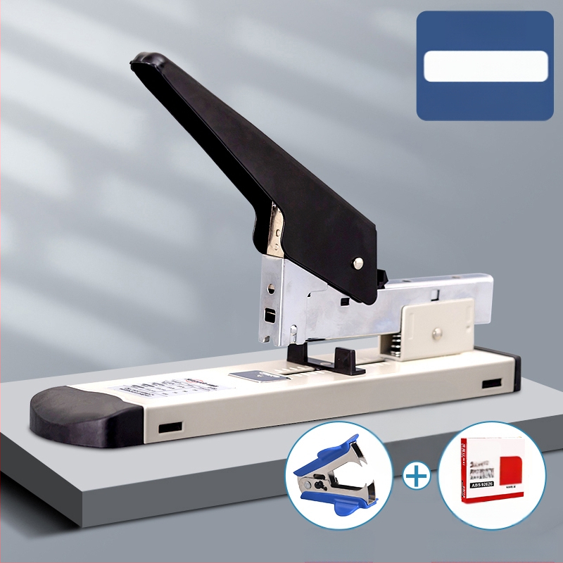 Tööjõudu säästev klammerdaja kontorisse, pika varrega, pluss-suuruses klammerdaja, täismetallist, õpilastele, suurtele ja tugevatele, paksendatud mitmeotstarbelistele klammerdajatele