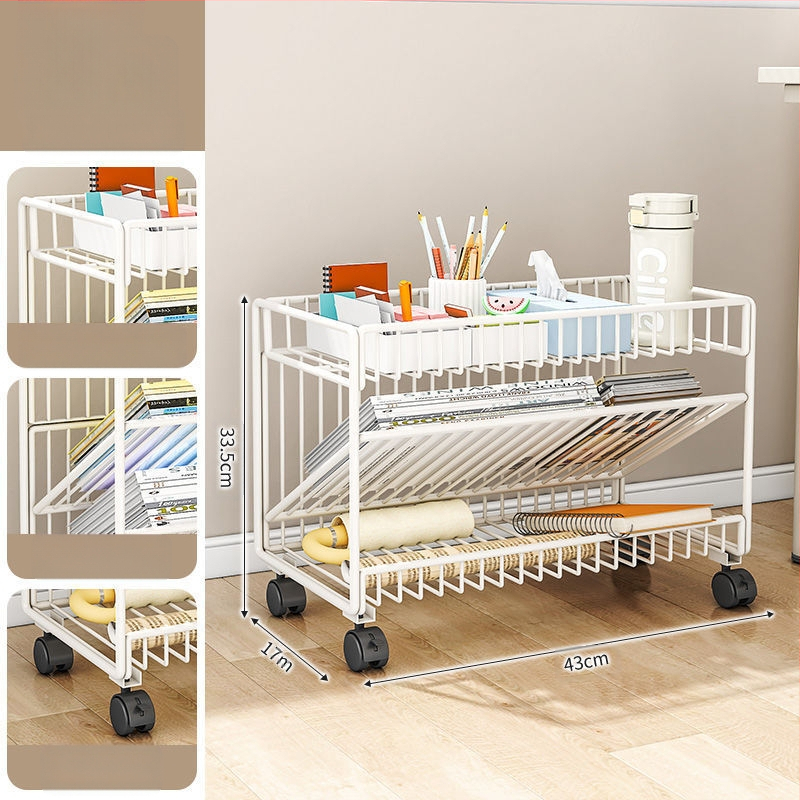 Liigutatav põrandariiul Raamaturiiul Mitmekihiline ratastega hoiuriiul Õpilase klassiruumi raamaturiiul Raudlaua külgmine raamaturiiul