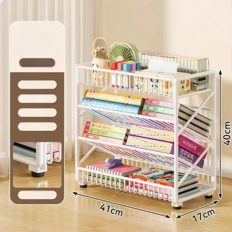 Liigutatav põrandariiul Raamaturiiul Mitmekihiline ratastega hoiuriiul Õpilase klassiruumi raamaturiiul Raudlaua külgmine raamaturiiul