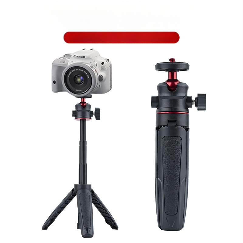 Lauaarvuti pikendusega statiiv kaasaskantav mini mobiiltelefoni kaamera peeglita otseülekande vlogi kronstein kolmeastmeline teleskoop-selfipulk