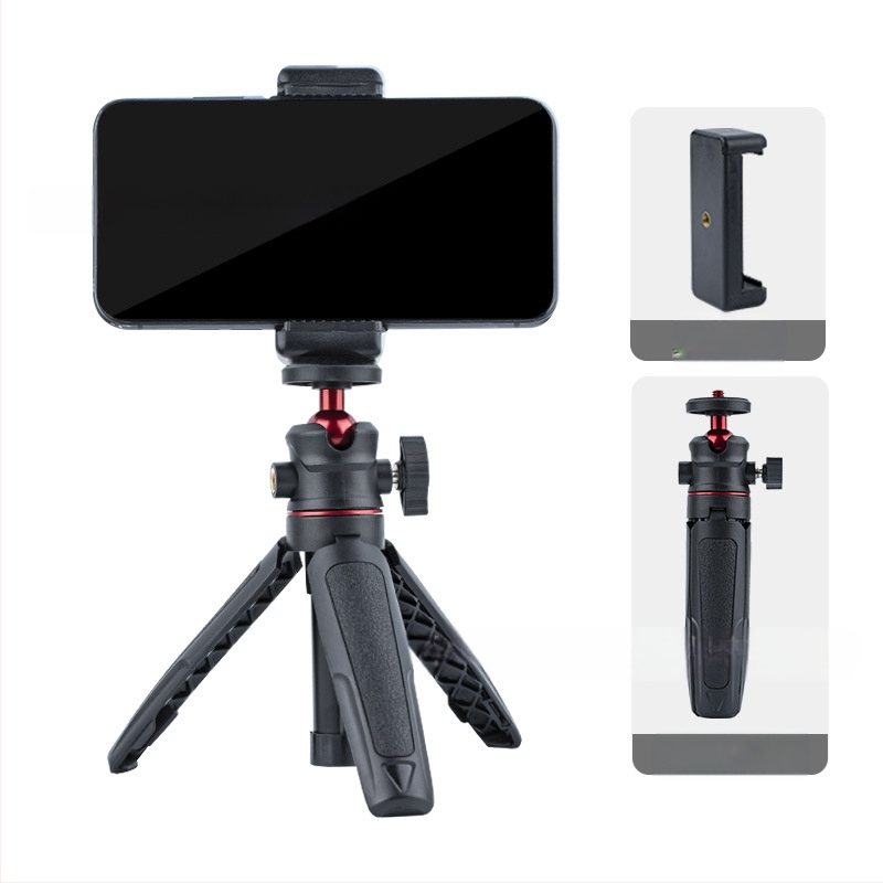 Lauaarvuti pikendusega statiiv kaasaskantav mini mobiiltelefoni kaamera peeglita otseülekande vlogi kronstein kolmeastmeline teleskoop-selfipulk