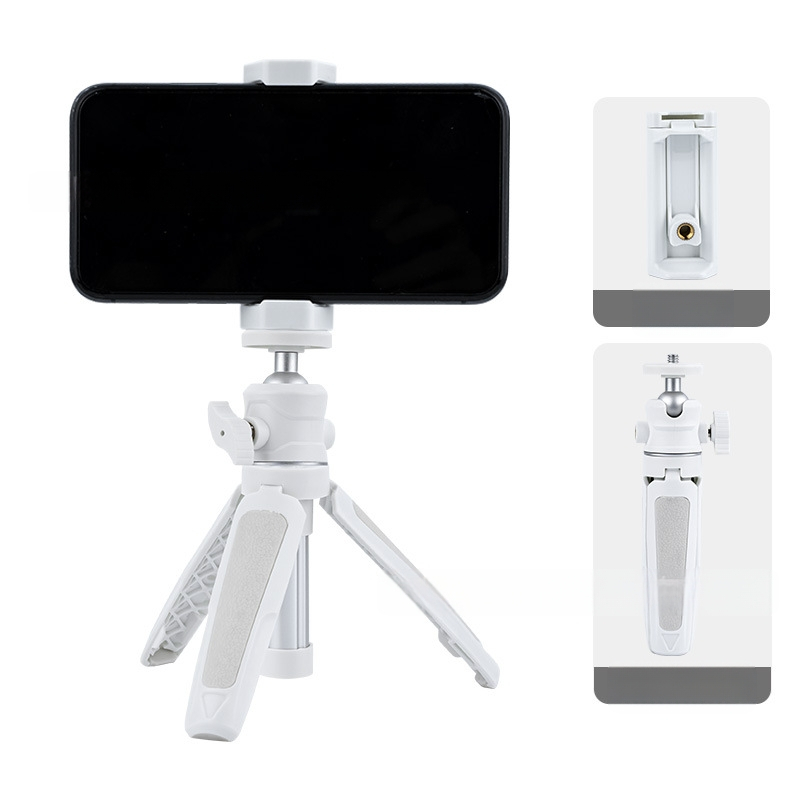 Lauaarvuti pikendusega statiiv kaasaskantav mini mobiiltelefoni kaamera peeglita otseülekande vlogi kronstein kolmeastmeline teleskoop-selfipulk