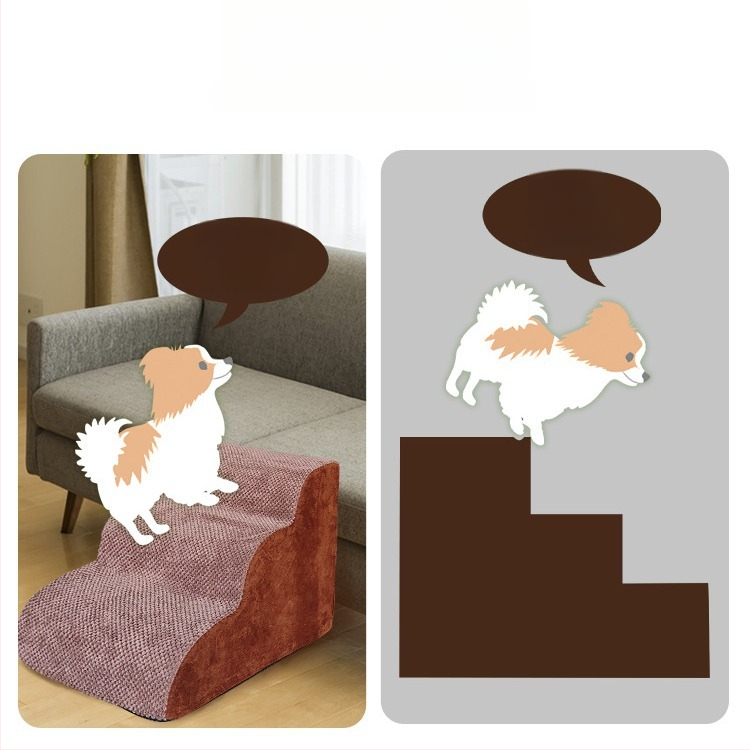 Стълби за домашни любимци, стълба за катерене за домашни любимци, гъбени стъпала, малко куче, плюшено мече, разтегателен диван, наклонени стълби за домашни любимци