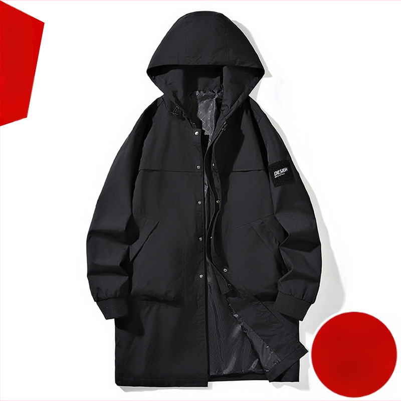 L-9XL Μεγάλο μέγεθος Μακρύ αντιανεμικό μπουφάν ανδρικό, φθινοπωρινό και χειμερινό, μοντέρνο, ανδρικό, all-match, με βαμβακερή επένδυση, plus size