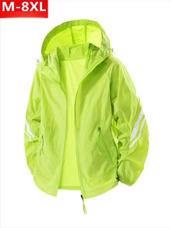 Vasaras moderna vīriešu elpojoša plāna ledus zīda jaka resniem vīriešiem, lielizmēra, brīva, ātri žūstoša ādas saules aizsardzības apģērba