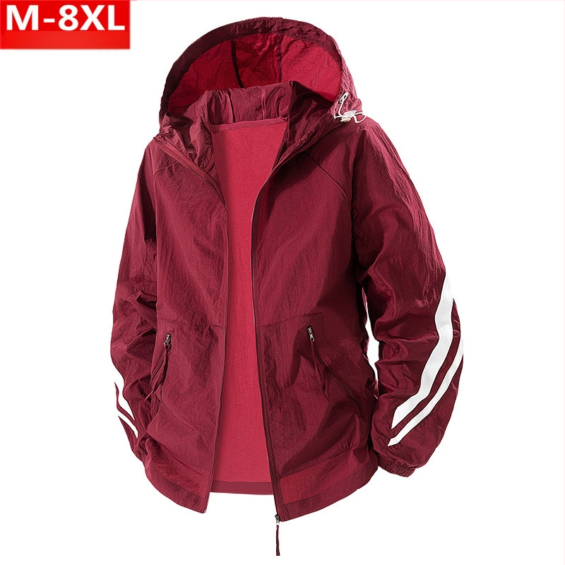 Vasaras moderna vīriešu elpojoša plāna ledus zīda jaka resniem vīriešiem, lielizmēra, brīva, ātri žūstoša ādas saules aizsardzības apģērba