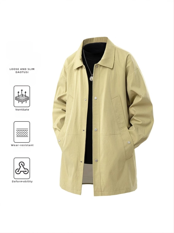 AOLADA plius dydžio naujas švarkas japoniškas vidutinio ilgio viršutinis laisvas patogus paprasto dizaino universalus laisvalaikio švarkas
