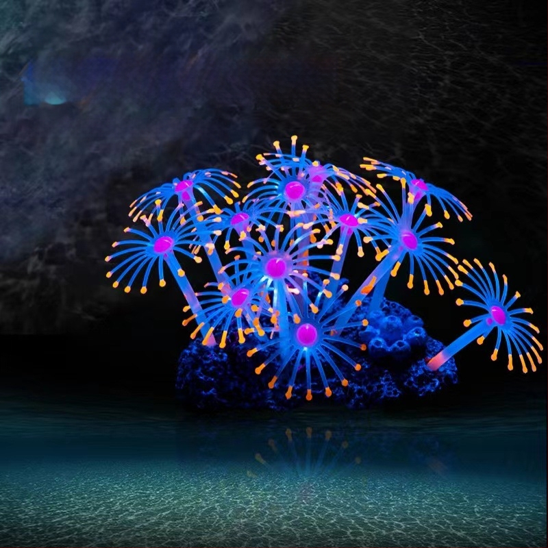 Akvaariumi akvaariumi maastik korallioksaga koore simulatsioon võltsveetaimed mereveepaagi kaunistus merevaate teema stseen