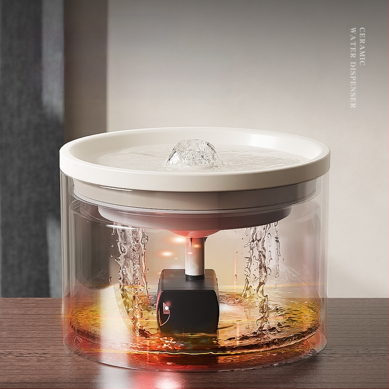 Kassi automaatne veejaotur mobiilne vaikne tsirkulatsioonifilter lemmikloomade keraamiline veesöötur Amazoni piiriülene hulgimüük