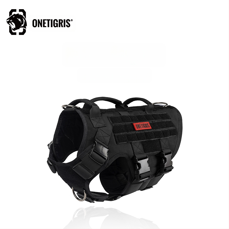 One Tiger [Blasting] suņu krūšu siksna k9 taktiskā vilces virves vestes tips vidēja izmēra liels suns krūšu muguras pastaigu suns
