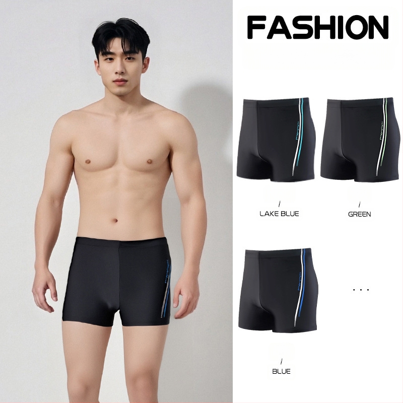 Piinlik meeste ujumisvarustus lameda nurga all suured noorte moe ujumispüksid ujumispüksid 2025 kiiresti kuivav professionaalne uus stiil