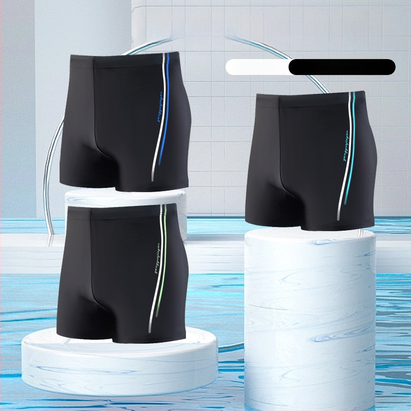 Piinlik meeste ujumisvarustus lameda nurga all suured noorte moe ujumispüksid ujumispüksid 2025 kiiresti kuivav professionaalne uus stiil