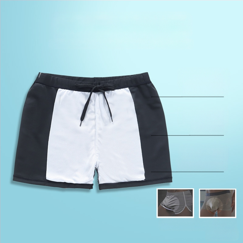 Piinlik meeste ujumisvarustus lameda nurga all suured noorte moe ujumispüksid ujumispüksid 2025 kiiresti kuivav professionaalne uus stiil