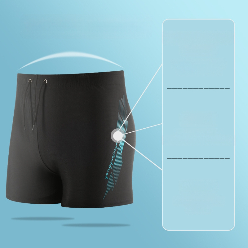 Meeste uued piinlikkust mitteläbilaskvad moodsed täiskasvanute ujumispüksid, pluss-suuruses lahtised professionaalsed meeste ujumispüksid, ranna-kuumaveeallika ujumispüksid