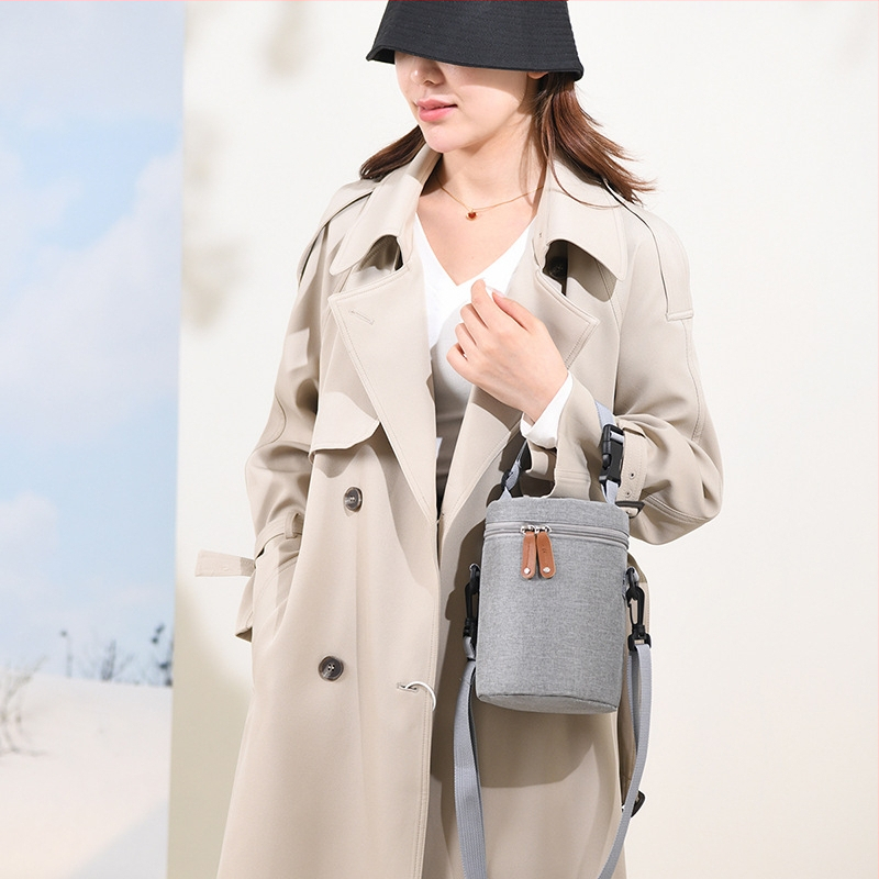 Kaasaskantav beebirippkott termokott Moodne ämbrikott alumiiniumfooliumiga paksendatud pudelitermoskott vetthülgav emakott