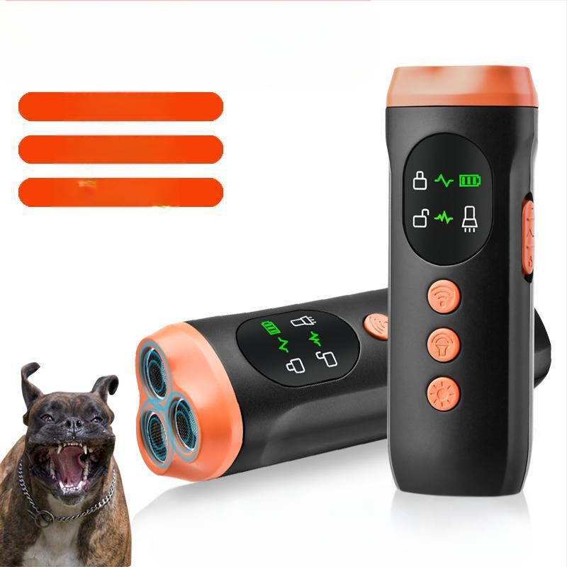 Mini ultragarsinis šunų atbaidymo įrenginys, galingas tolimojo dresavimo įrenginys nuo lojimo, šunų atbaidymo ir gąsdinimo įrenginys šunims lauke, savigynai ir apsaugai nuo lojimo