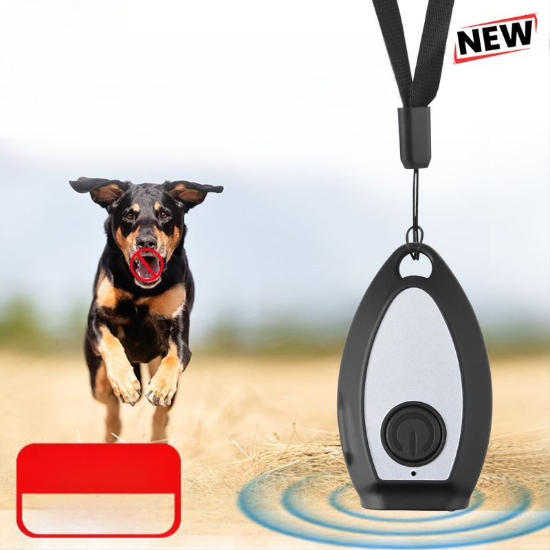 Mini ultragarsinis šunų atbaidymo įrenginys, galingas tolimojo dresavimo įrenginys nuo lojimo, šunų atbaidymo ir gąsdinimo įrenginys šunims lauke, savigynai ir apsaugai nuo lojimo