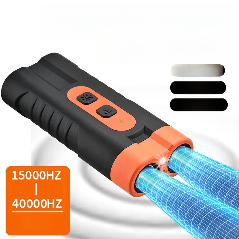 Mini ultragarsinis šunų atbaidymo įrenginys, galingas tolimojo dresavimo įrenginys nuo lojimo, šunų atbaidymo ir gąsdinimo įrenginys šunims lauke, savigynai ir apsaugai nuo lojimo