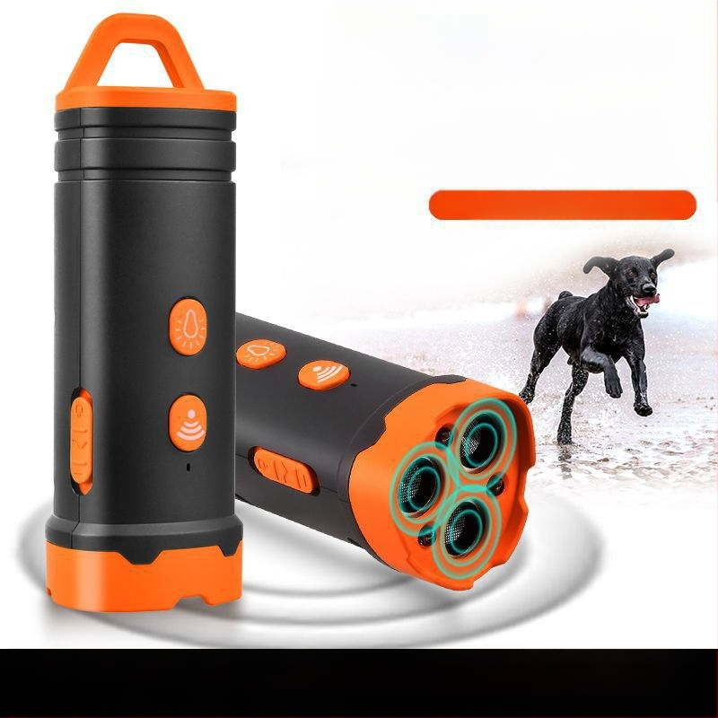 Mini ultragarsinis šunų atbaidymo įrenginys, galingas tolimojo dresavimo įrenginys nuo lojimo, šunų atbaidymo ir gąsdinimo įrenginys šunims lauke, savigynai ir apsaugai nuo lojimo