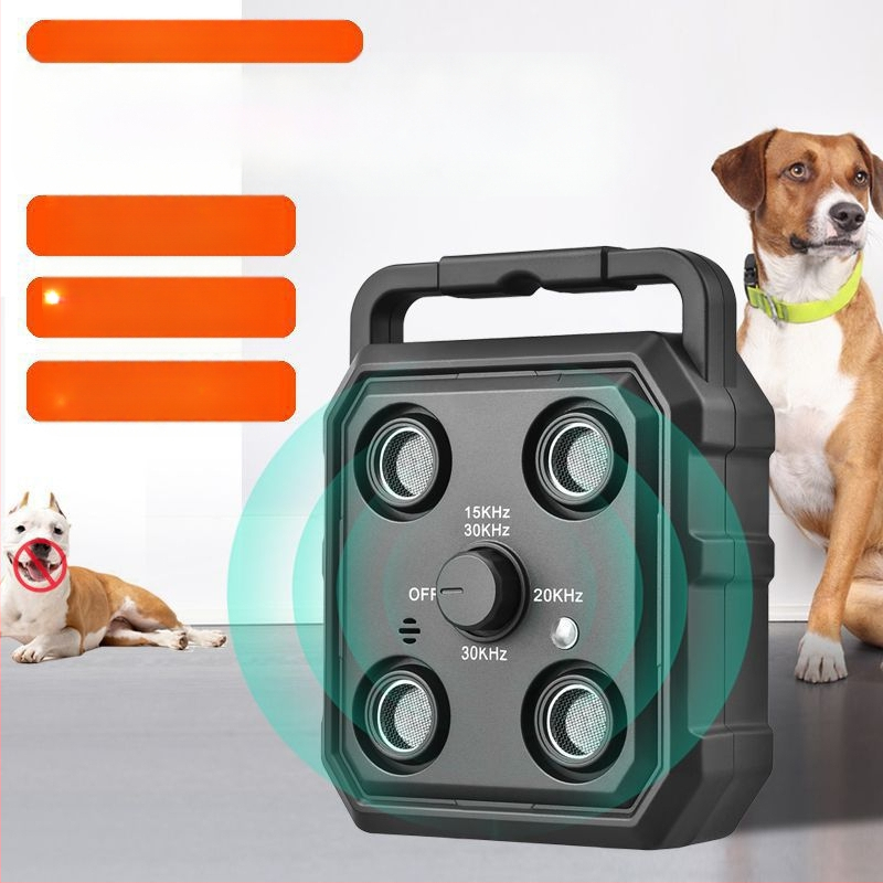 Mini ultragarsinis šunų atbaidymo įrenginys, galingas tolimojo dresavimo įrenginys nuo lojimo, šunų atbaidymo ir gąsdinimo įrenginys šunims lauke, savigynai ir apsaugai nuo lojimo