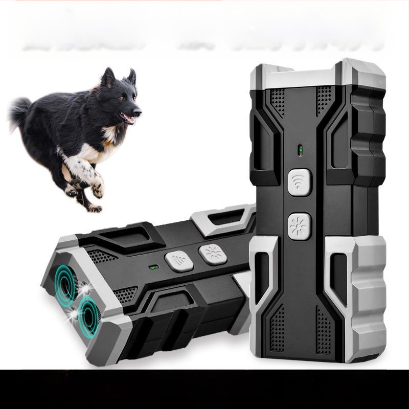 Mini ultragarsinis šunų atbaidymo įrenginys, galingas tolimojo dresavimo įrenginys nuo lojimo, šunų atbaidymo ir gąsdinimo įrenginys šunims lauke, savigynai ir apsaugai nuo lojimo