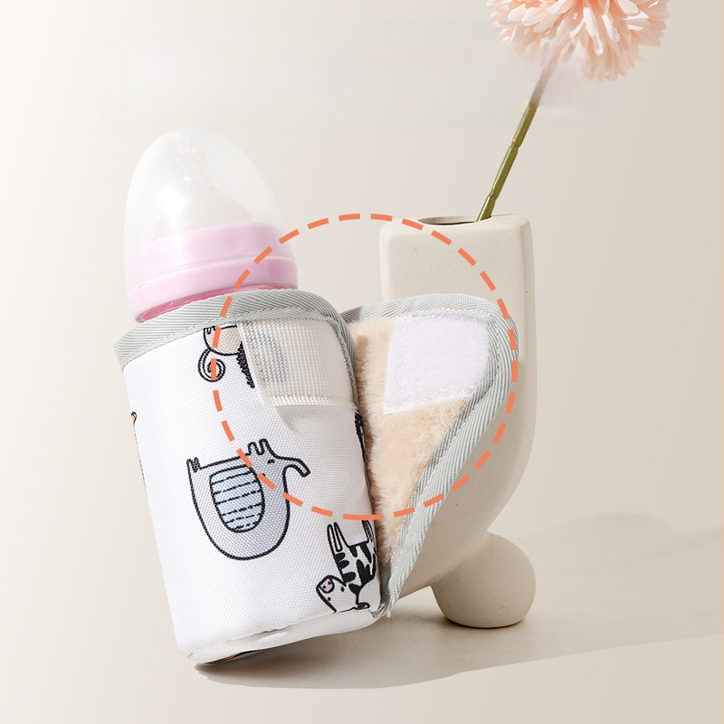 Universaalne termoskomplekt pudelile, standardse kaliibriga pudelitarvikud, kaasaskantav soojenduskott, väärtuslik pudeli kukkumisvastane komplekt