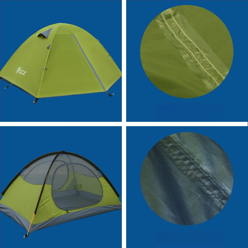 Piiriülene Amazon Hilman Zhengtu välistingimustes kasutatav 2-inimese kaheinimeseline 3-4-inimese alumiiniumpostiga kahekihiline vihmakindel ja päikesekindel telkimisstiilis telk