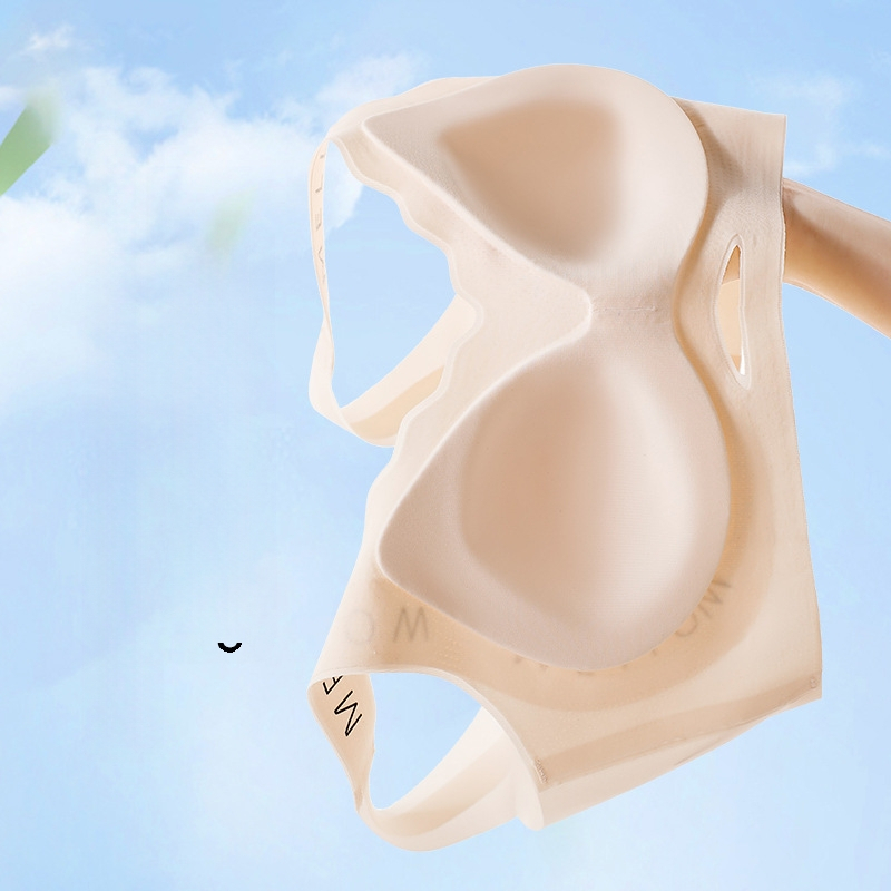 Vasarinės plonos pakėlimo raidės plius dydžio besiūlės apatinės moteriškos didelės krūtinės mažos be plieno žiedo liemenėlės plius dydžio sportinė liemenėlė