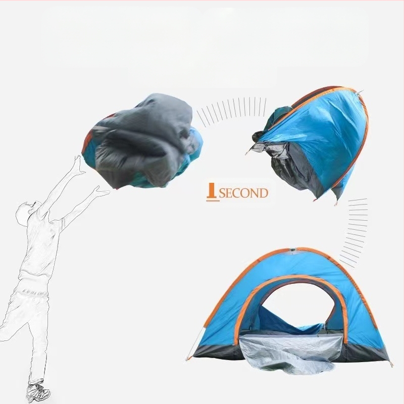 Rangelt valitud telk, üheinimesevoodi, neljainimesevoodi, kaasaskantav, täisautomaatne, kiiresti avatav, telkimiseks mõeldud päikesekaitsekreem