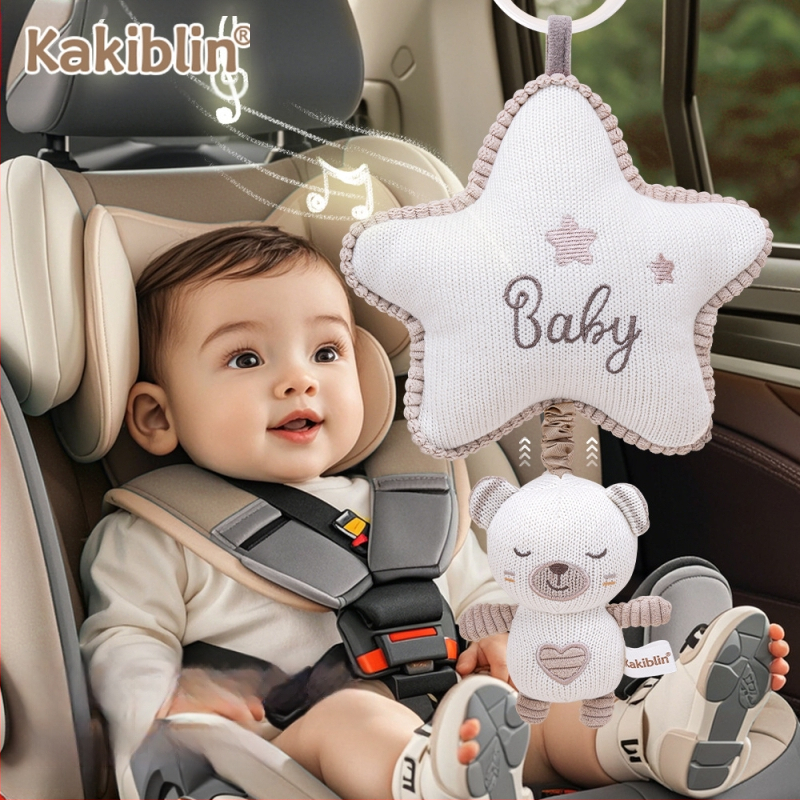 „Coco Bei Le“ naujas vilnonis megztas žaislas kūdikiui, pakabinamas automobilis, komfortiška lėlė, kūdikio lova, muzikinė lova, pakabinamas varpelis