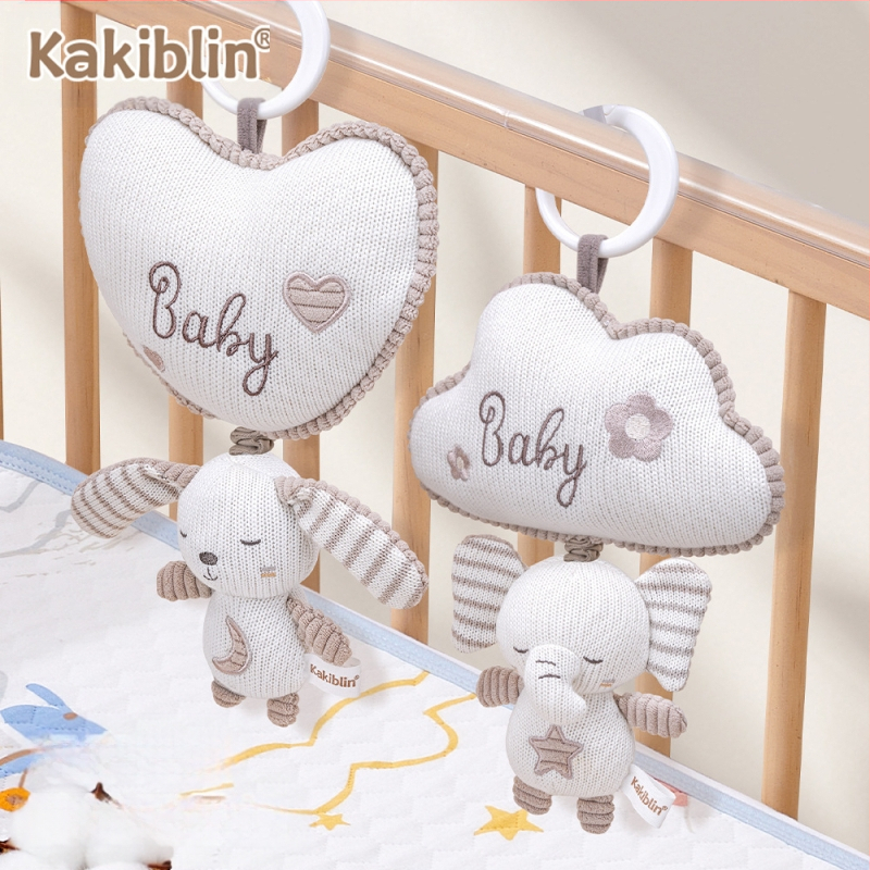 „Coco Bei Le“ naujas vilnonis megztas žaislas kūdikiui, pakabinamas automobilis, komfortiška lėlė, kūdikio lova, muzikinė lova, pakabinamas varpelis