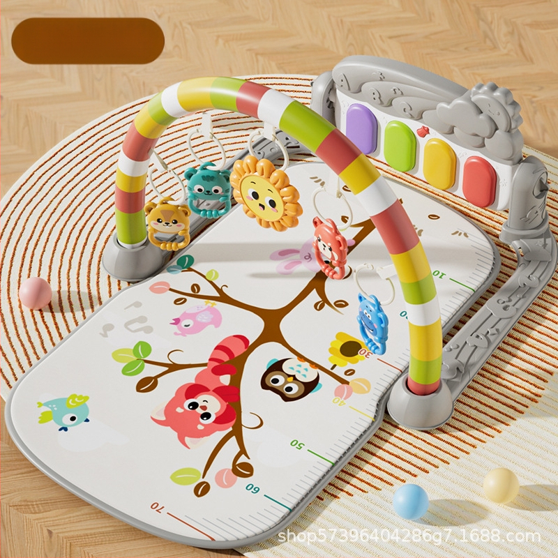 Tarpvalstybinis, karštai parduodamas kūdikių fitneso stovas, muzikos pedalo žaidimo kilimėlis, 36 mėnesių naujagimio pianino žaislas