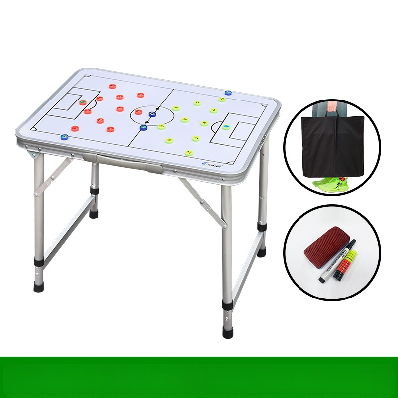 JIANNA Футболна тактическа дъска, многофункционална маса, магнитна тактическа дъска, алуминиева сплав, сгъваема преносима маса за демонстрация на разговори